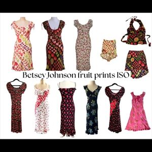 Betsey Johnson Fruit Print Dresses